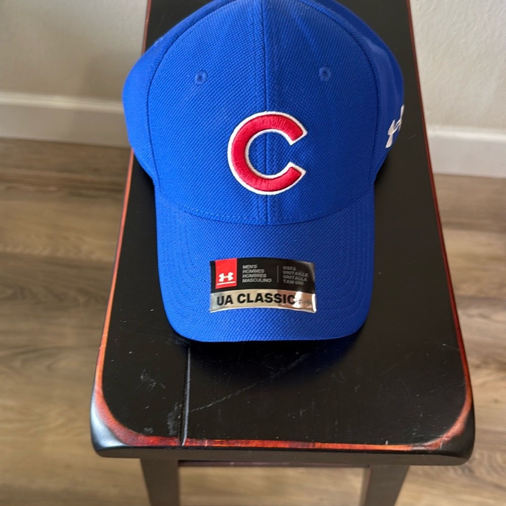 Under Armour Cubs Royal Blue Cap with Red and White Logo